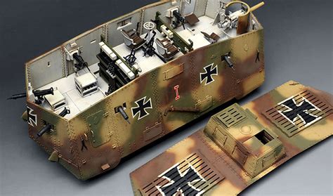 Meng TS-017 1/35 German A7V Tank [Krupp] (W.W.I)