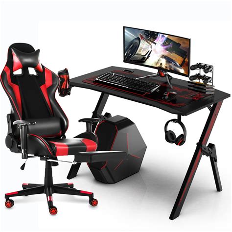 43" Carbon Fiber Desktop Computer Gaming Desk or Computer Gaming Chair ...