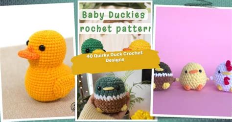 20 Rubber Duck Crochet Patterns: Add Quirkiness to Your Handmade Creations