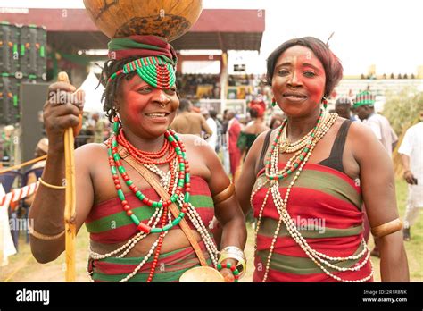 Jos, Nigeria. 12th May 2023. Berom women in their traditional attire ...