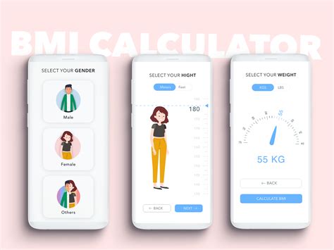 BMI calculator by Chandan Mishra on Dribbble