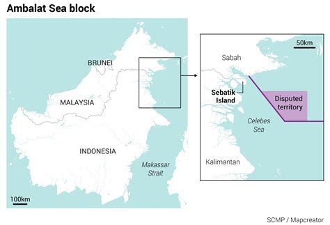 Indonesia’s land and maritime border disputes with Malaysia, the ...