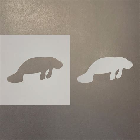 Manatee Reusable Mylar Stencils - Laser Wood Shapes