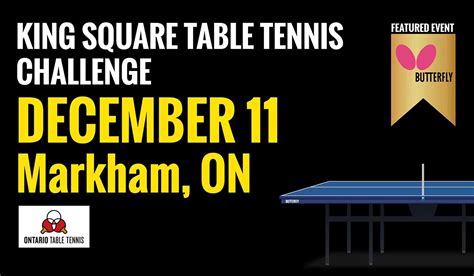 King Square Table Tennis Challenge