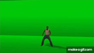 Dancing CJ From GTA San Andreas Mod - Green Screen on Make a GIF