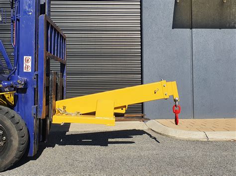 4700kg angled extendable jib forklift attachment – Allied Forklifts