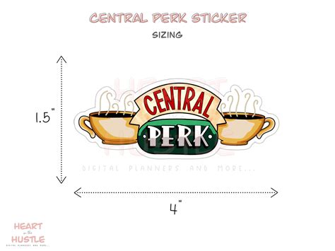 Central Perk Logo Sticker | Etsy