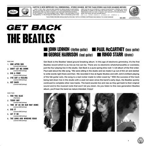 Beatles Alternate Album Cover - Get Back Red Front