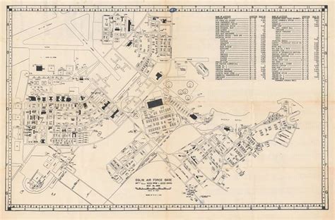 Eglin Air Force Base. / Official Map Eglin Air Force Base, Fla. Air Proving Ground Center (ARDC ...