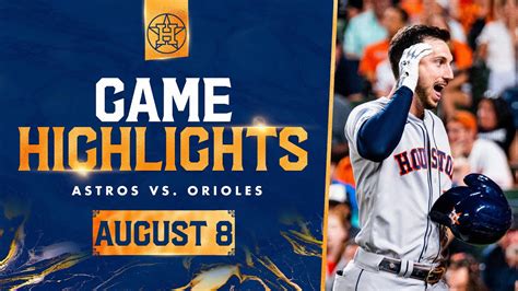 Astros vs. Orioles Game Highlights (8/8/23) | MLB Highlights - YouTube