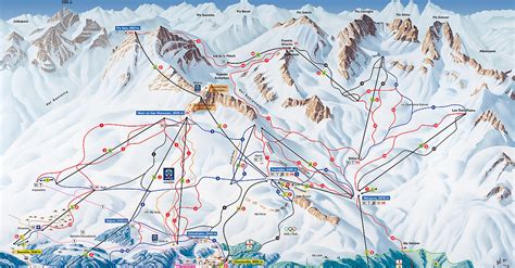 BERGFEX: Piste map Corviglia / St. Moritz - Panoramic map Corviglia ...