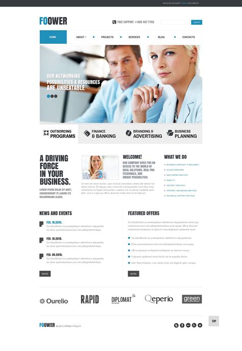 Business & Services Responsive Joomla Template