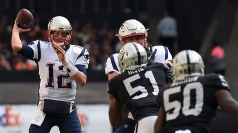 New England Patriots 33-8 Oakland Raiders: Tom Brady throws three TDs ...