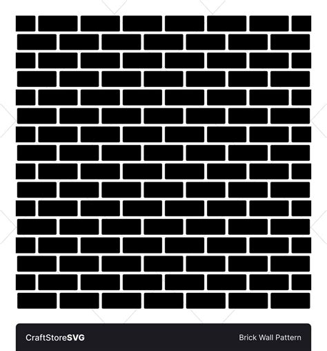 Brick Wall Pattern SVG Tileable and Seamless Design Instant Download - Etsy