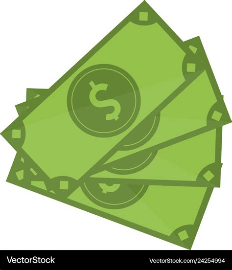 Money cash cartoon symbol Royalty Free Vector Image