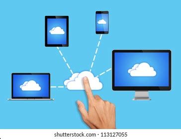 Cloud Computing Network Connected All Devices Stock Illustration 113127055 | Shutterstock