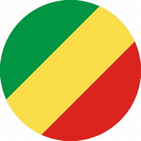 Circle, circular, congo, country, flag, flag of the, flags, national, of congo, republic, round ...