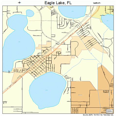 Eagle Lake Florida Street Map 1218875