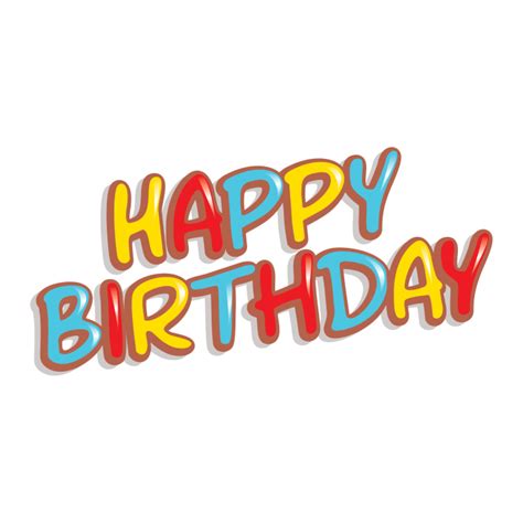 Text Birthday Free Download PNG HD Transparent HQ PNG Download | FreePNGImg