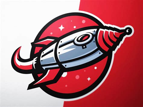 Rocketship Mascot Logo | Sports logo design, Team logo design, Mascot ...