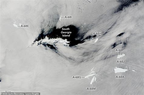 Is this the end of the A68a iceberg? Enormous block of Antarctic ice that was once three and a ...