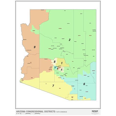 Congressional Districts Arizona Map - Cornie Christean