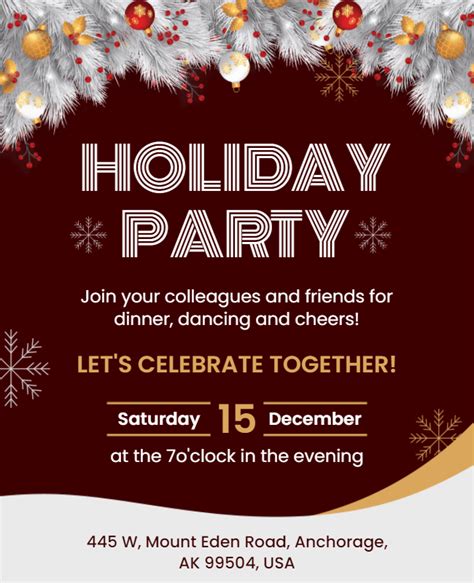 25+ Holiday Party Flyer Templates for 2023