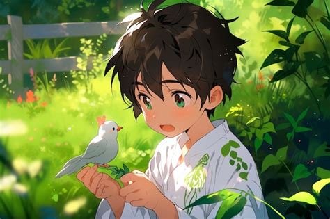 Beautiful anime kid cartoon scene | AI-generated image