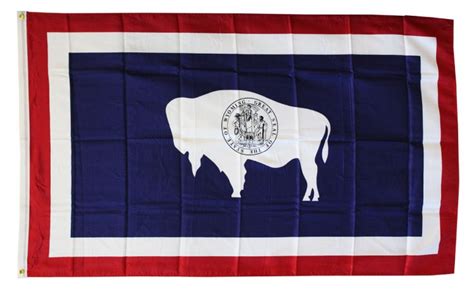 Buy Wyoming - 3'X5' Polyester Flag | Flagline