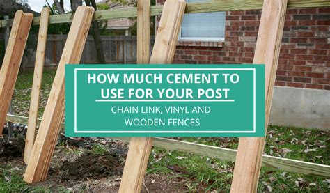 Setting Your Own Fence Posts – How Much Cement to Use - Home Improvement Cents