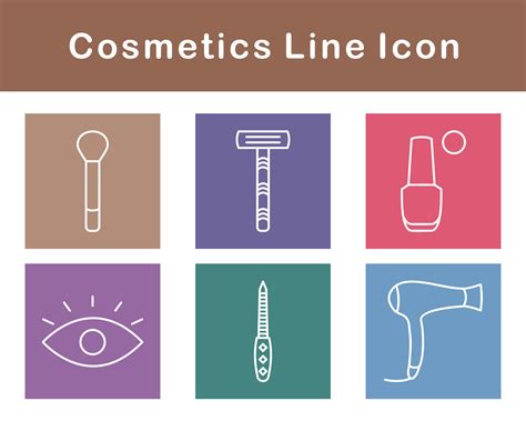 Cosmetics Vector Icon Set 20698601 Vector Art at Vecteezy