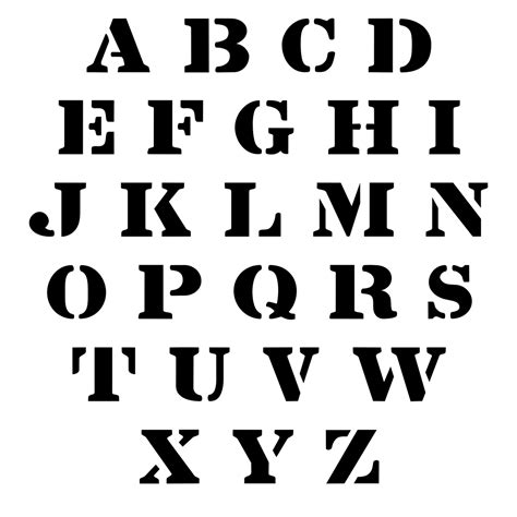Free Printable Stencils Alphabet