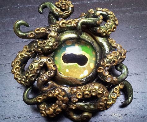 Kraken Eye Pendant by AstridMakosla | Fimo, Creations