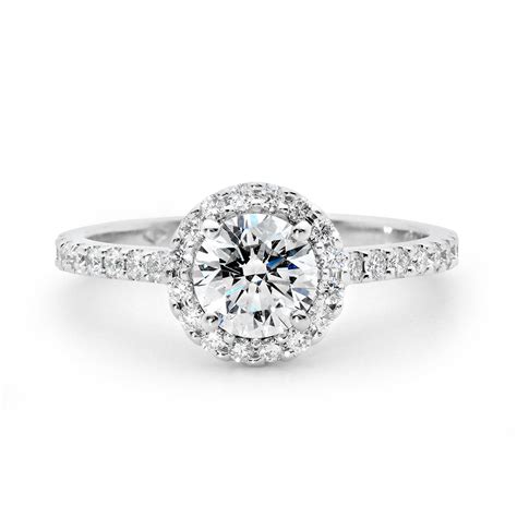 Round Brilliant Cut Halo Diamond Ring – Linneys Jewellery