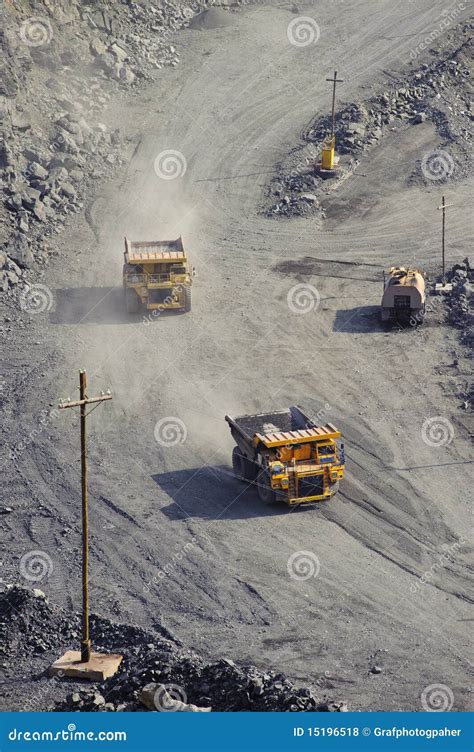 Extraction of Iron Ore in Career Stock Photo - Image of diesel, heavy: 15196518