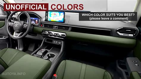 2023 Honda Pilot Gets Unofficial Yet Expansive Exterior and Interior Color Presentation ...