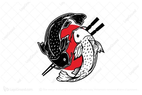 Yin Yang Fish Logo