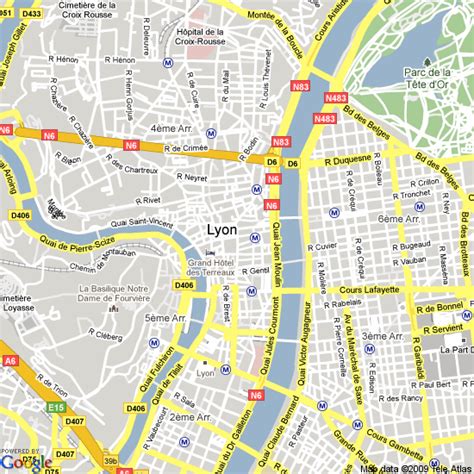 Lyon Map - France