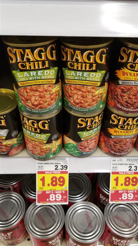 Stagg Chili just $.34 - Kroger Couponing