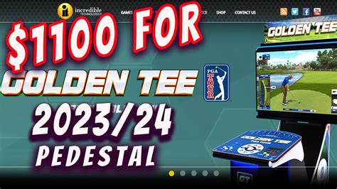 GOLDEN TEE 2023/24 Pedestal for $1100!! NO Way? Or Sorta Way? - YouTube