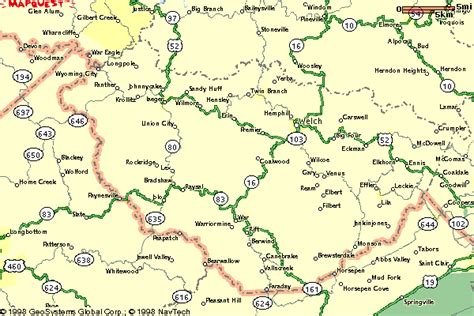 McDowell County, W.V. Map - MINGO COUNTY, W.V. ARES/RACES & SKYWARN