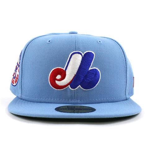 Montreal Expos 1982 All-Star Game New Era Fitted 59Fifty Hat (Sky Blue Green Under Brim) - Expos ...