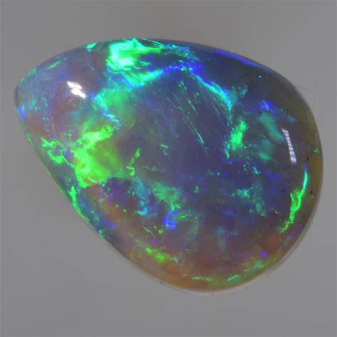 3.35 CT Crystal Black Opal from Lightning Ridge Australia cb268