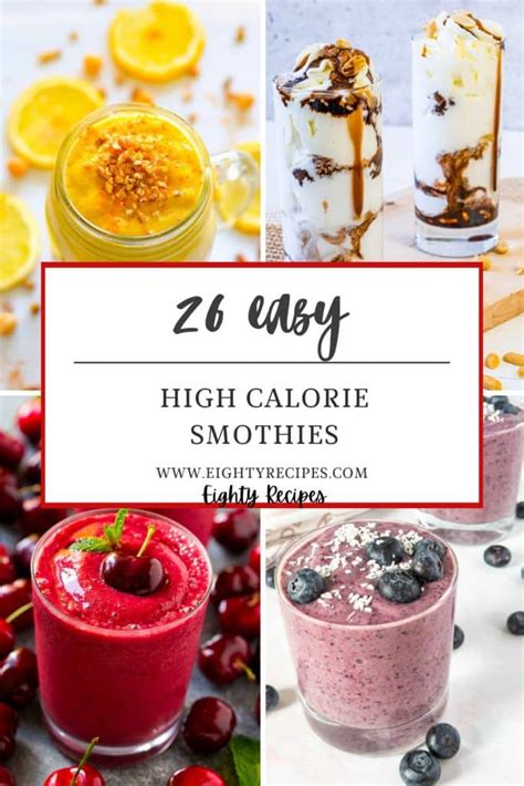 Get A Daily Calorie Boost With These 26 High-Calorie Smoothies