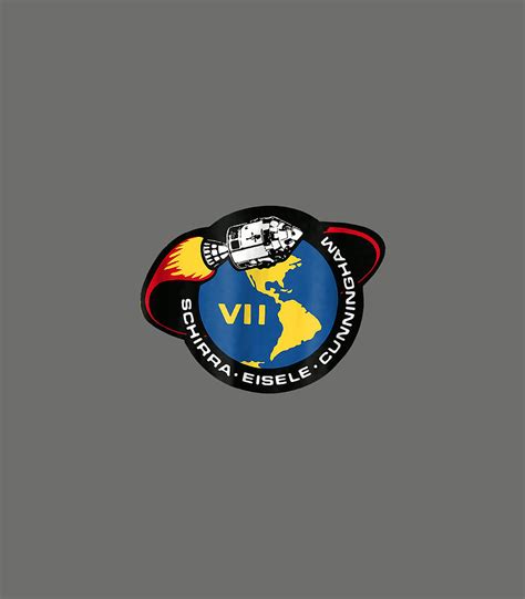 Apollo 7 Mission Patch Insignia Space Exploration Digital Art by Flynnc ...