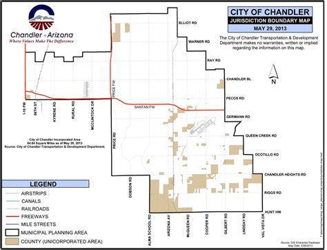 Chandler City map | City of Chandler Map | Troy Erickson Realtor