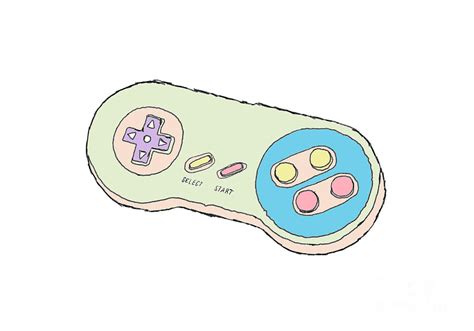 Super Nintendo Controller Digital Art by Danaan Andrew - Fine Art America