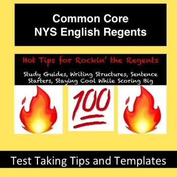 Common Core English Regents (NYS) Study Guide and Hot Tips Packet