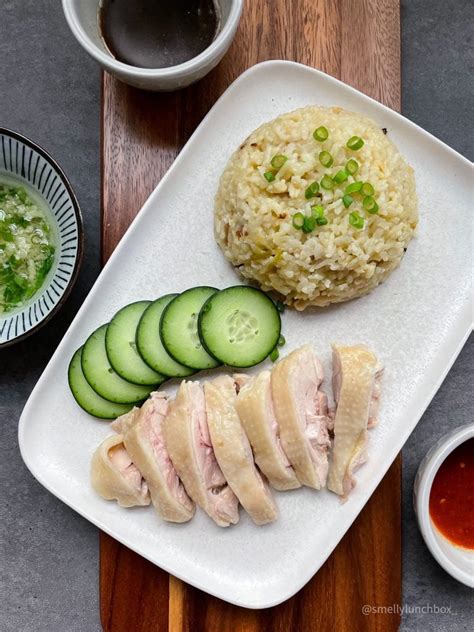 easy Hainan chicken & rice - smelly lunchbox