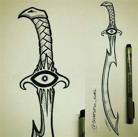 Concept drawing for Trials of Osiris sword "Osiris Khopesh" idea [ART] : DestinyTheGame